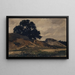 Landscape painting with large tree - Otto Fröhlicher — framed artwork on a wall