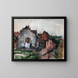 Albersweiler in Palatinate - Otto Geigenberger — framed artwork on a wall