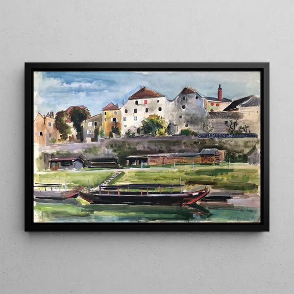 Braunau am Inn - Otto Geigenberger — framed artwork on a wall