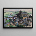 Esch-sur-Sûre, overview, Luxembourg - Otto Geigenberger — framed artwork on a wall