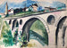 Viaduc de Gurglbach près de Reith, près de Seefeld au Tyrol - Otto Geigenberger — artwork view