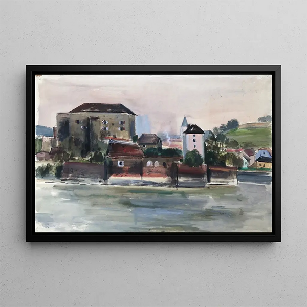 Passau sur l'Inn - Otto Geigenberger — framed artwork on a wall
