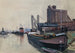 Ships in the Hamburg port - Otto Geigenberger — artwork view