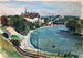 Waterburg am Inn with Innberge, on the left the Wasserburg railway tunnel - Otto Geigenberger — artwork view