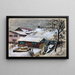 Winter Landscape Painting - Otto Geigenberger — framed artwork on a wall