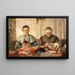 Les tricoteuses - Otto Goldmann — framed artwork on a wall