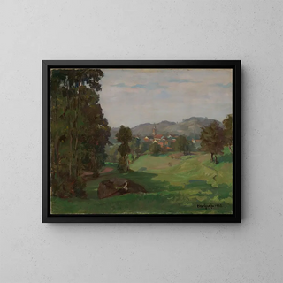 Landscape Painting near Sasbachwalden - Otto Graf — framed artwork on a wall