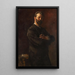 Portrait of Drawing Professor Arthur Haferkorn - Otto Greiner — framed artwork on a wall