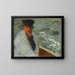Fischer Asmus au gouvernail - Otto Heinrich Engel — framed artwork on a wall