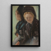 Two Young Women in Foehr Costume - Otto Heinrich Engel — framed artwork on a wall