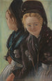 Two Young Women in Foehr Costume - Otto Heinrich Engel — artwork view
