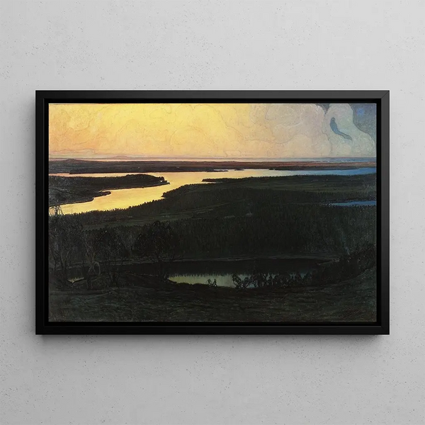 Our Country, Dalsland motif - Otto Hesselbom — framed artwork on a wall