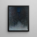 Winter Night in the Forest - Otto Hesselbom — framed artwork on a wall