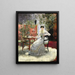 Portrait of a Young Woman - Otto Hierl-Deronco — framed artwork on a wall