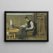 a man drawing - Otto Holmström — framed artwork on a wall