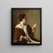 Dame en manteau bordé de fourrure - Otto Kirberg — framed artwork on a wall