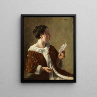 Otto Kirberg - Dame in pelzverbrmtem Mantel.webp