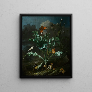 Otto Marseus van Schrieck - Thistles and Butterflies.webp