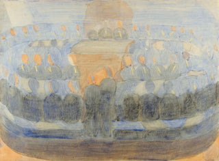 Study of composition for the preparation of prayer in the dining room - Otto Meyer-Amden — artwork view