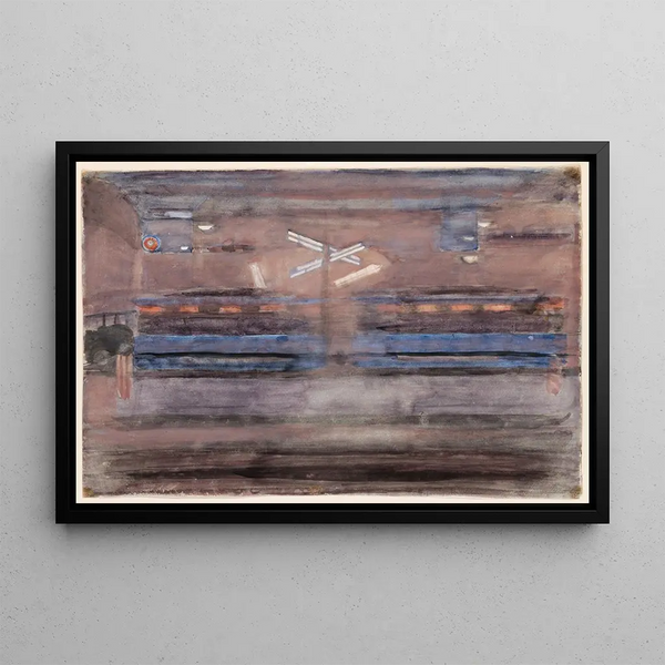 Paradeplatz Zurich - Otto Meyer-Amden — framed artwork on a wall