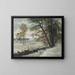 Winter Landscape Painting - Otto Mueller — framed artwork on a wall