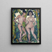 Adam and Eve - Otto Mueller — framed artwork on a wall