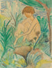 Girl sitting in the grass - Otto Mueller — artwork view