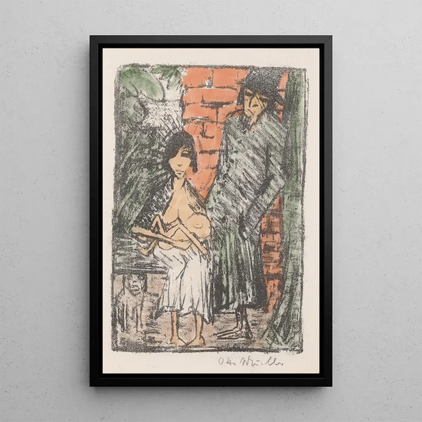 Family Polish - Otto Mueller — framed artwork on a wall