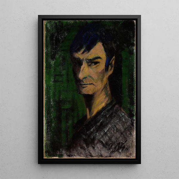 Self-portrait Painting - Otto Mueller — framed artwork on a wall