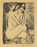 Sitting Painting at the Bottom - Otto Mueller — artwork view
