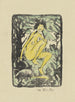 Sitting painting surrounded by foliage - Otto Mueller — artwork view