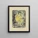 Sitting painting surrounded by foliage - Otto Mueller — framed artwork on a wall