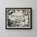 Sitting Girls and Two Lying Girls in the Grass, Three Acts - Otto Mueller — framed artwork on a wall
