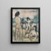 Four nude bathers standing and lying down Bathers Four life-size nudes in the meadow - Otto Mueller — framed artwork on a wall
