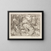 Two figures at the stream 2 Forest landscape - Otto Mueller — framed artwork on a wall