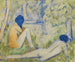 Two girls in the forest meadow - Otto Mueller — artwork view