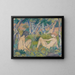 Two girls in the woods - Otto Mueller — framed artwork on a wall