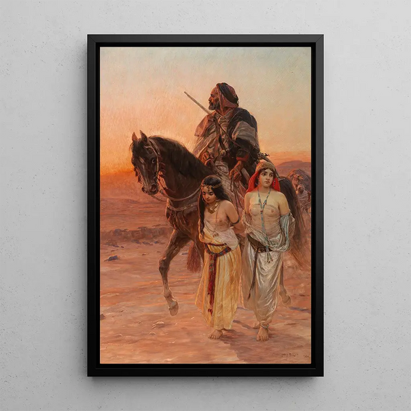 A Caravan - Otto Pilny — framed artwork on a wall