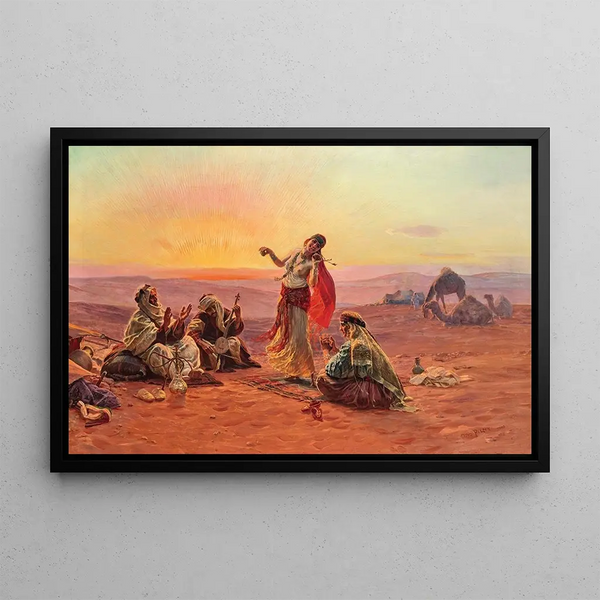 Sunset Entertainment - Otto Pilny — framed artwork on a wall