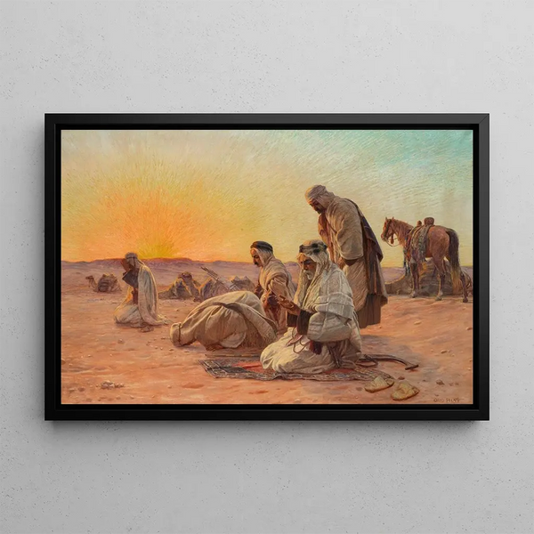 Morning Prayers - Otto Pilny — framed artwork on a wall