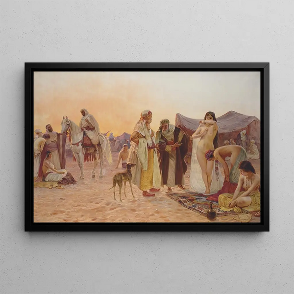 Slave Market - Otto Pilny — framed artwork on a wall