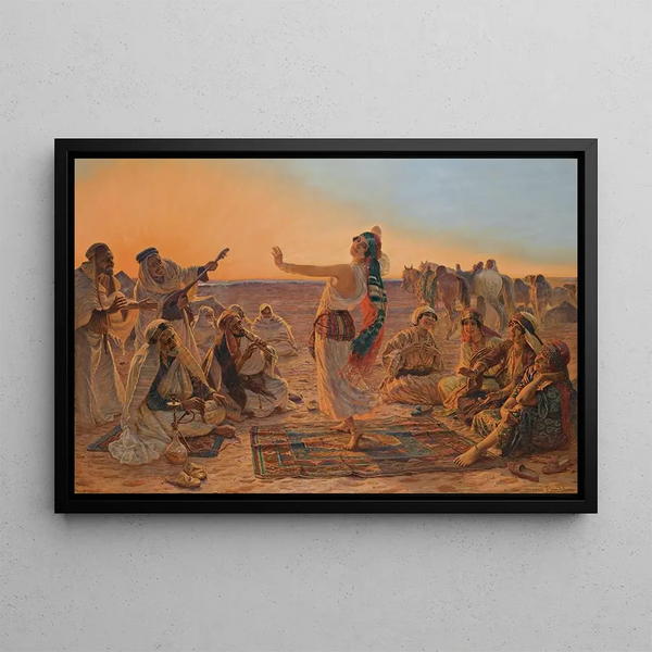 The Dancer - Otto Pilny — framed artwork on a wall