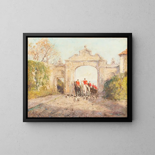 Return to Osterberg Castle - Otto Pippel — framed artwork on a wall