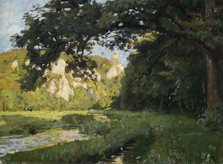 Summer landscape painting near Buttenhausen - Otto Reiniger — artwork view