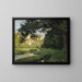 Summer landscape painting near Buttenhausen - Otto Reiniger — framed artwork on a wall