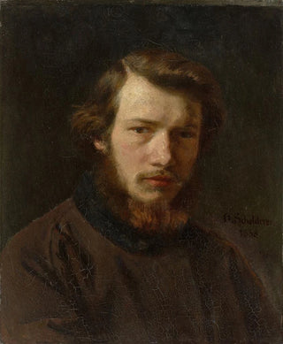 Otto Scholderer - Selbstbildnis des 24jhrigen Knstlers.webp