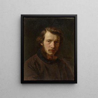 Otto Scholderer - Selbstbildnis des 24jhrigen Knstlers.webp