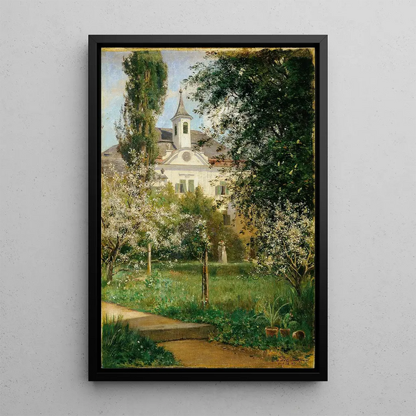 Château de Gerasdorf - Otto Seraphim Peters — framed artwork on a wall