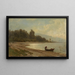 Landscape Painting of Mjøsa - Otto Sinding — framed artwork on a wall