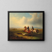 Hunting Hare Painting - Otto Stotz — framed artwork on a wall